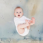 Sandpipers by The Shore – Soft Watercolor Coastal Bird Art Compact Throw Blanket