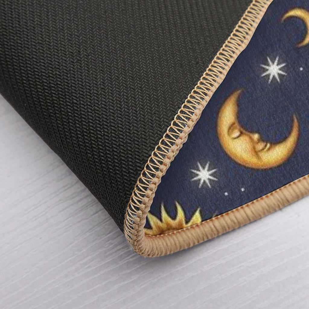 Vintage Celestial Pattern  Dirt-Trapping Bath Mat