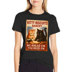 Kitty Biscuits Bakery We Knead Em You Need Em Funny Cat  Versatile T-Shirt
