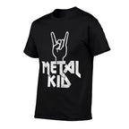 Metal Kid Apparel Co. Metal Head Heavy Black Death Metal Fan Music Gift  Ribbed Collar T-Shirt