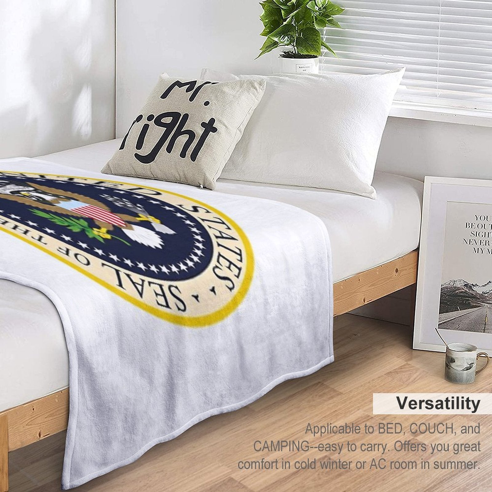 United States Presidential Seal. Seal of The President of The United States Quick-dry Throw Blanket