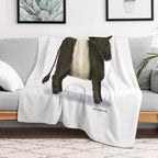 Belted Galloway Cattle Quick-dry Throw Blanket