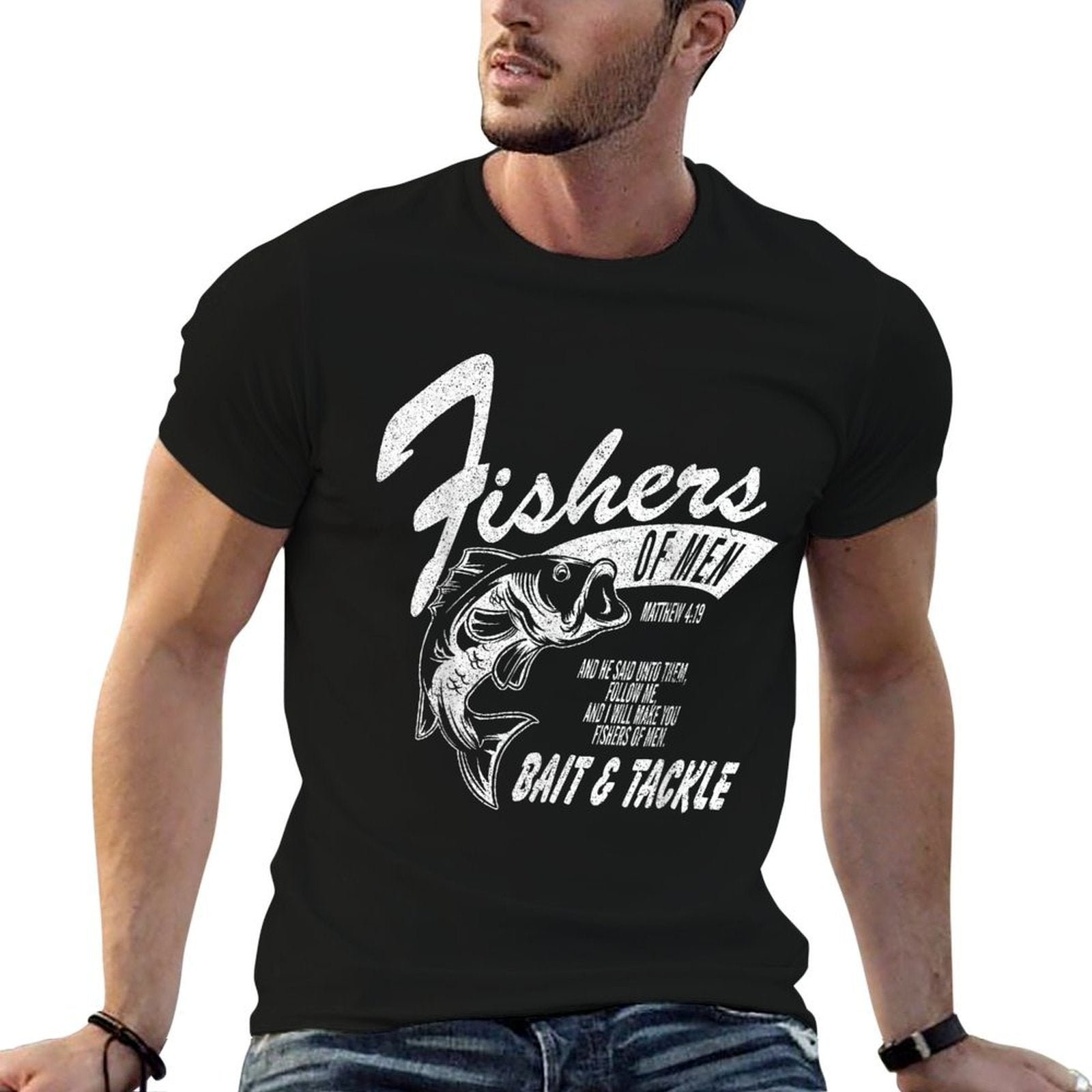 Fishers of Men Graphic - Inspired by Matthew 419  Vintage-inspired T-Shirt