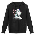 Arctic Japanese Fox Kawaii Cherry Blossom Flower Sakura All-Day Comfort Hoodie