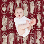 Cameos - Red Gift-ready Throw Blanket