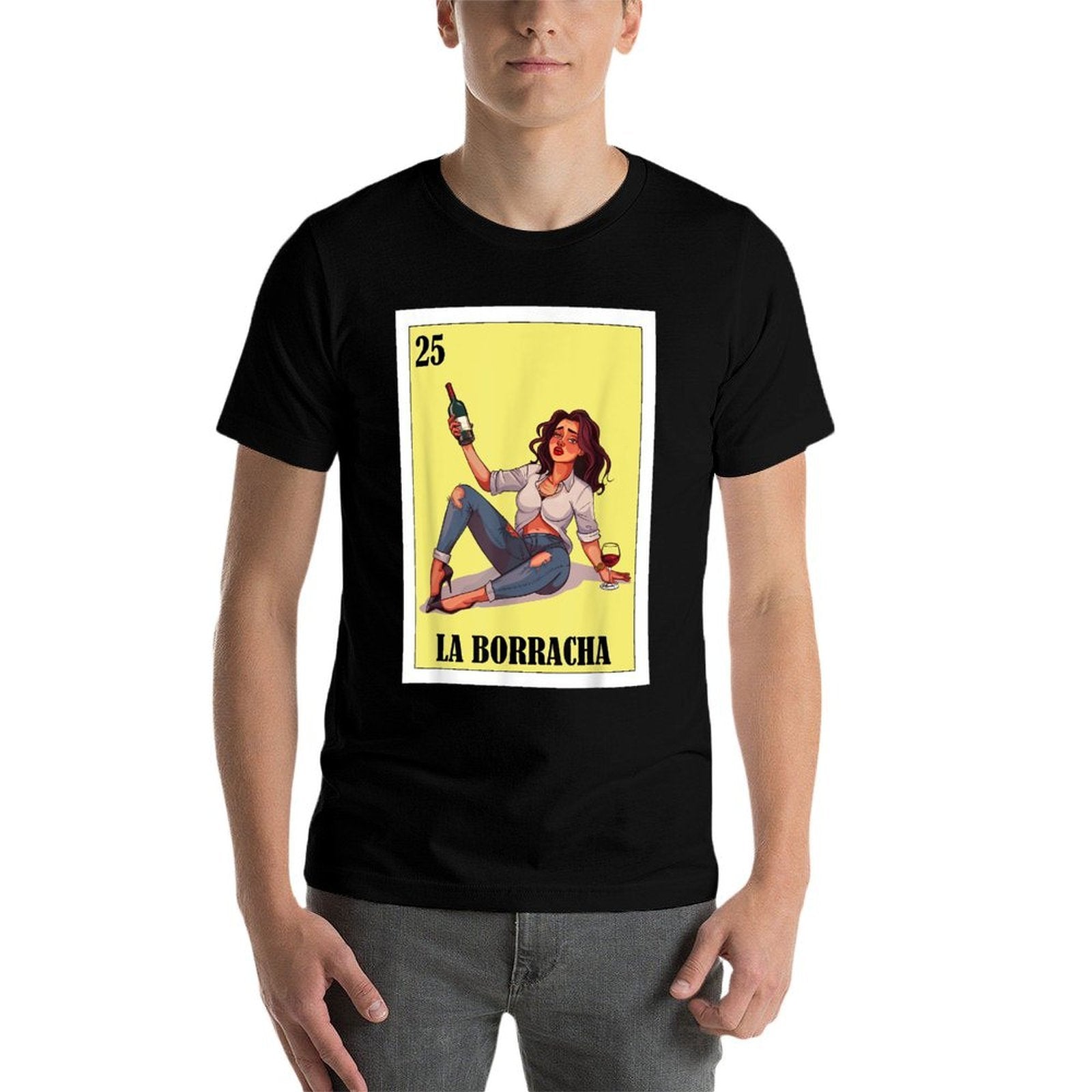Funny Mexican Design for Parties - La Borracha  Vintage-inspired T-Shirt