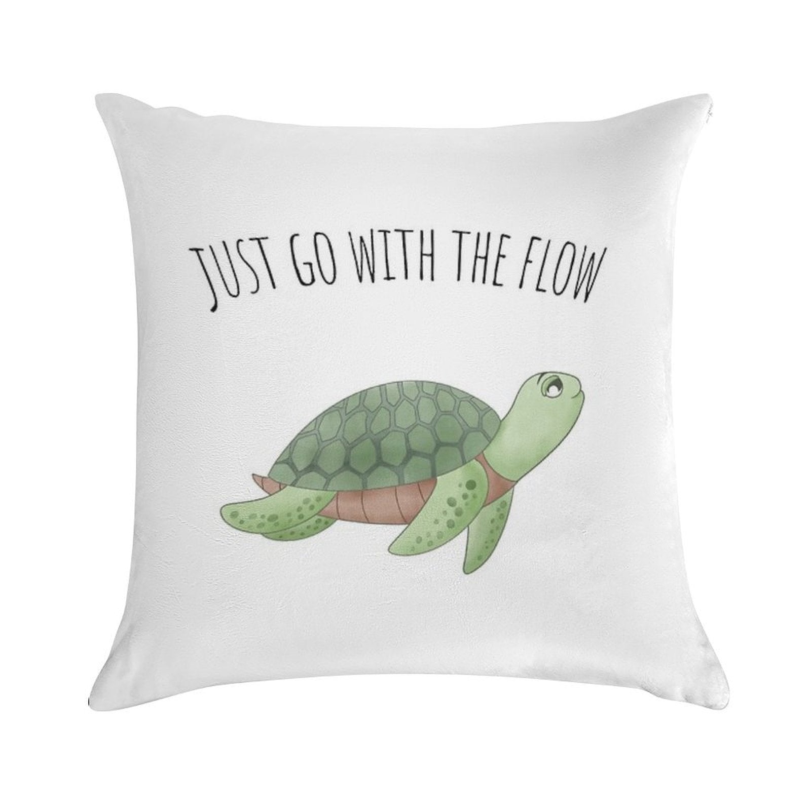 Just Go with The Flow Soft Style Accent Throw Pillow