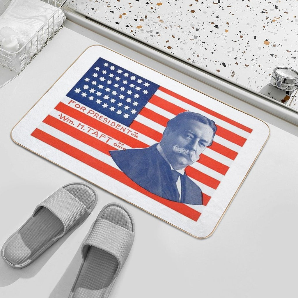 1909 William Taft for President  Fade-Resistant Bath Mat