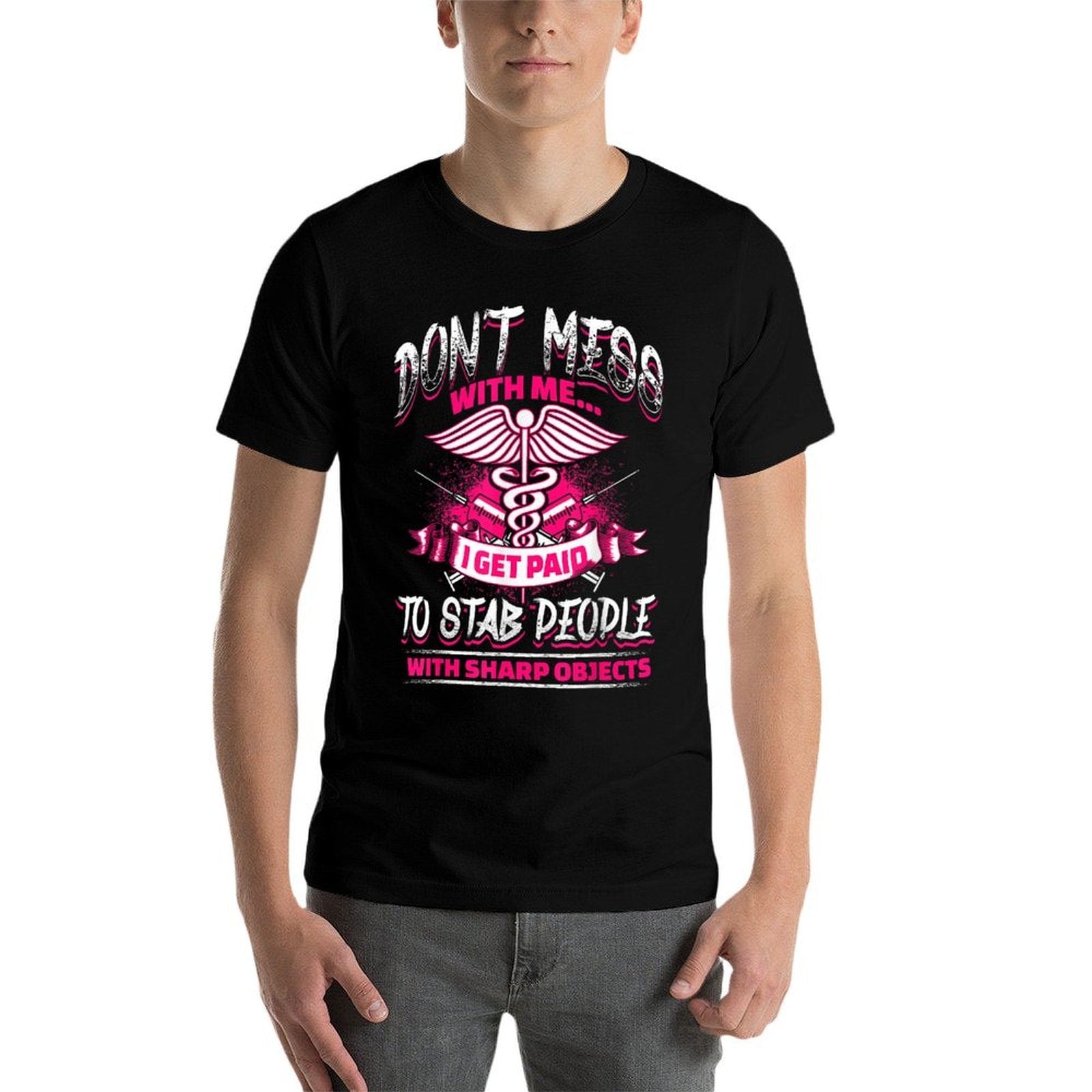 STAB PEOPLE Funny Nurses Nursing RN LVN  Classic T-Shirt