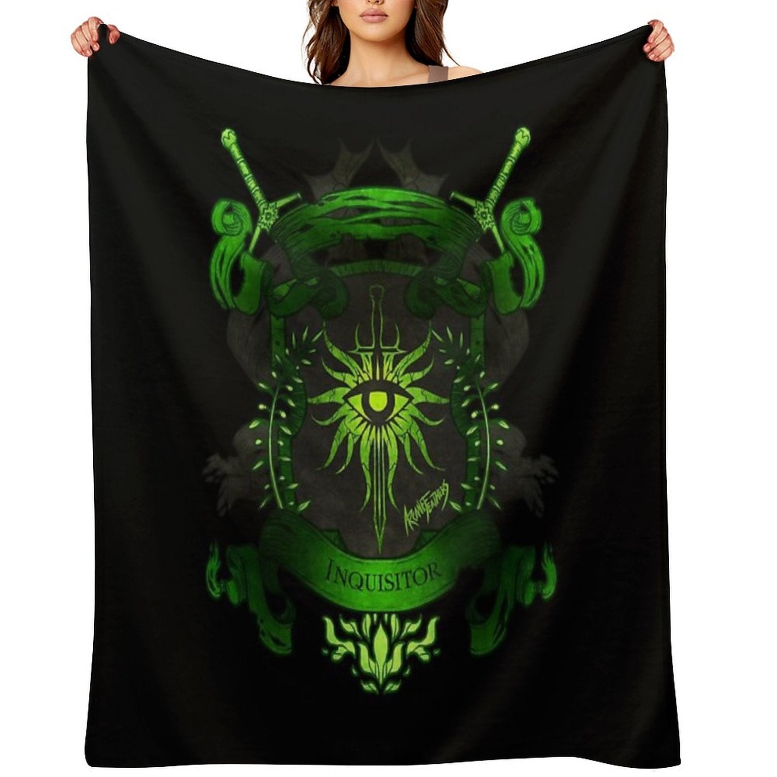 Dragon Age Inquisitor Sustainable Throw Blanket