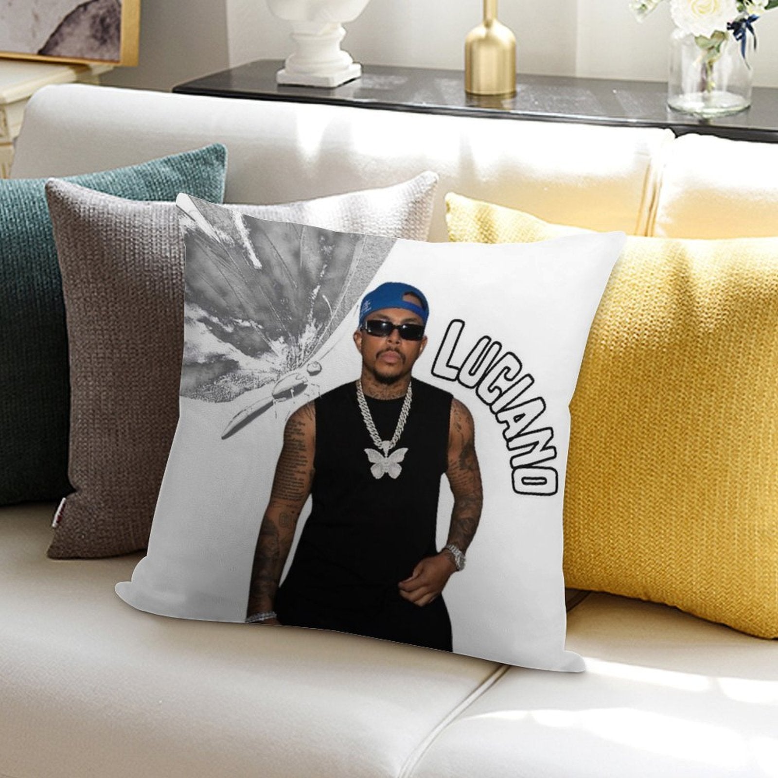 Luciano German Rap Soft Style Accent Throw Pillow