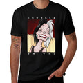 Disney Dalmatians Cruella Smile Portrait Graphic  Cotton T-Shirt