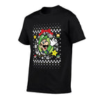 Super Mario Luigi Classic Ugly Christmas Graphic  Easy-care T-Shirt