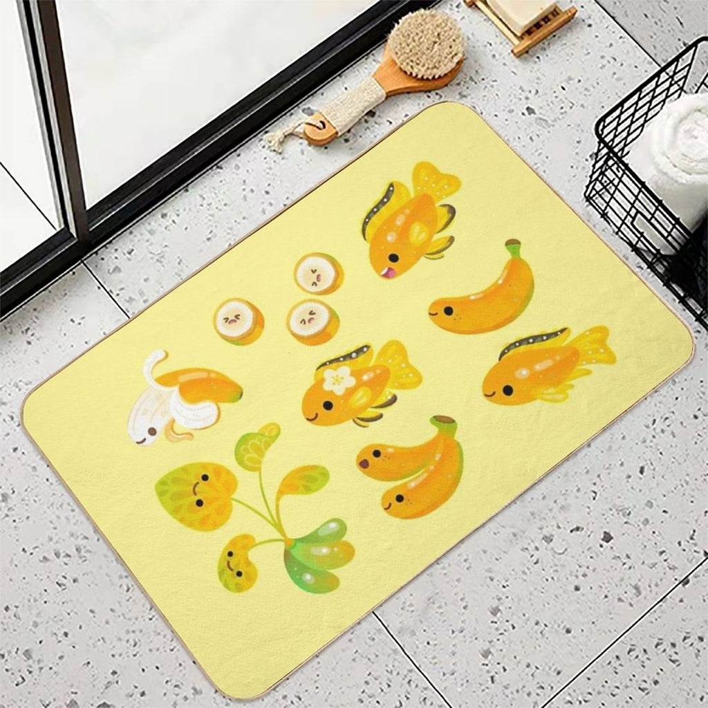 Banana Cichlid  Non-Slip Bath Mat