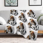 Beagles - Digital Quick-dry Throw Blanket