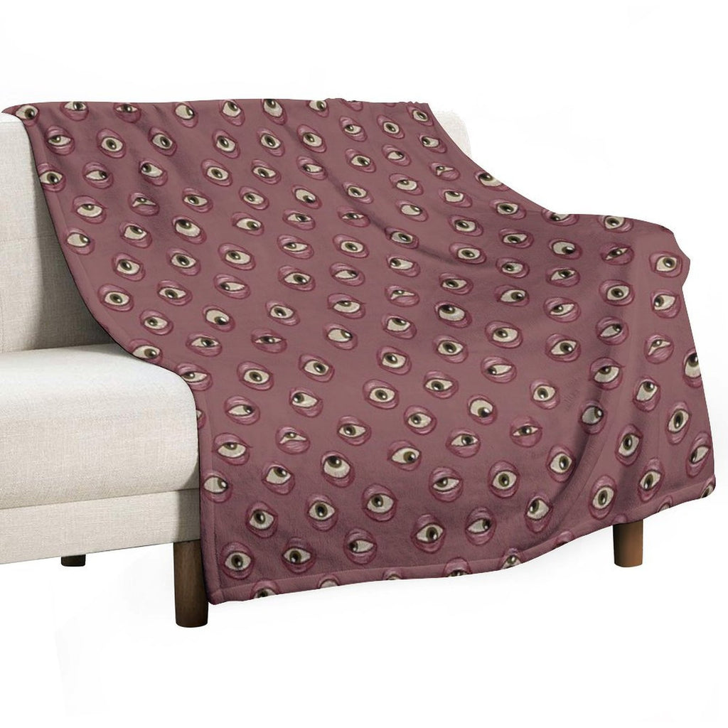 Fleshy Eyeballs Compact Throw Blanket