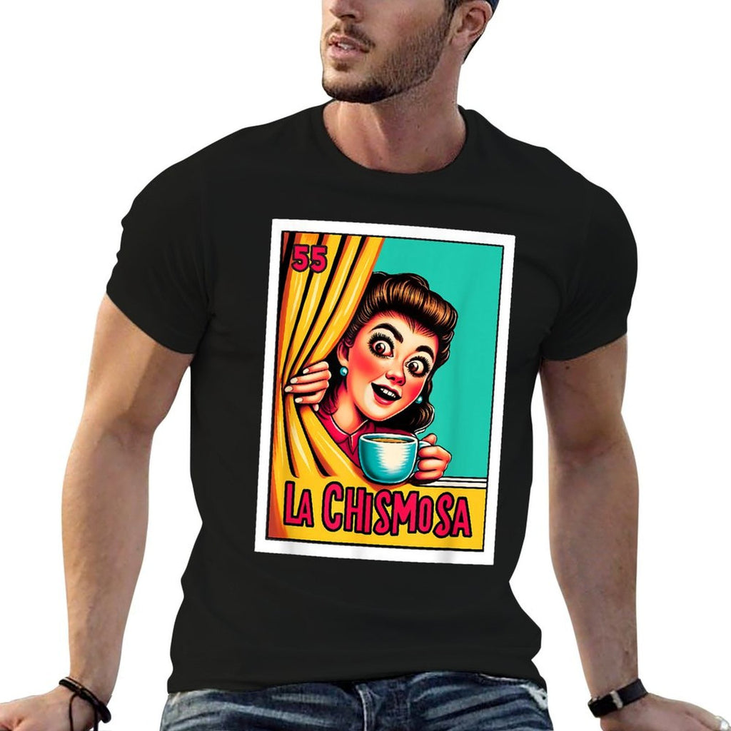 Mexican Lottery Designs Mexican La Chismosa Parody Lottery  Moisture-wicking T-Shirt