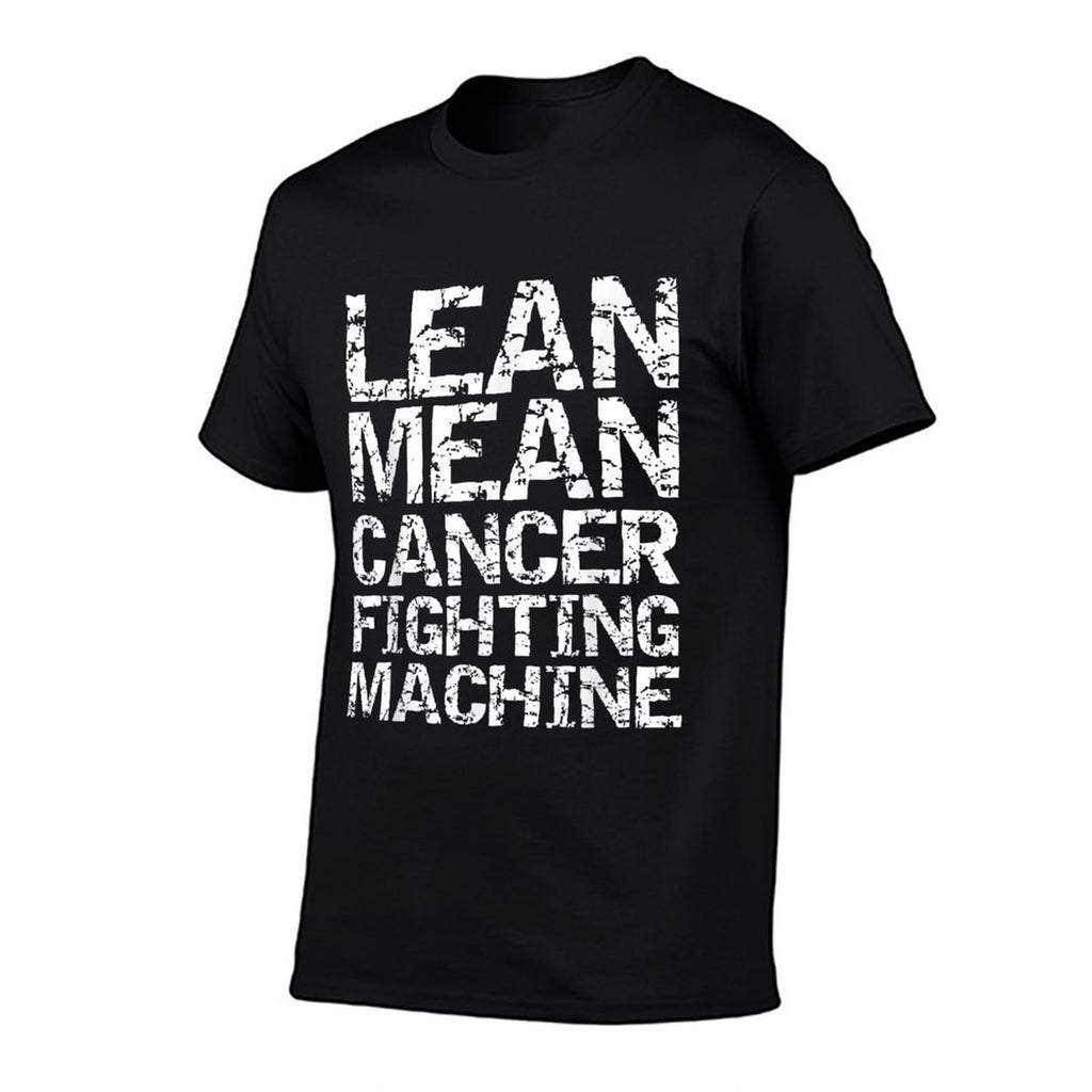 Support Cancer Awarenesss Design Studio Funny Treatment Gift Quote Lean Mean Cancer Fighting Machine  Oversized Silhouette T-Shirt