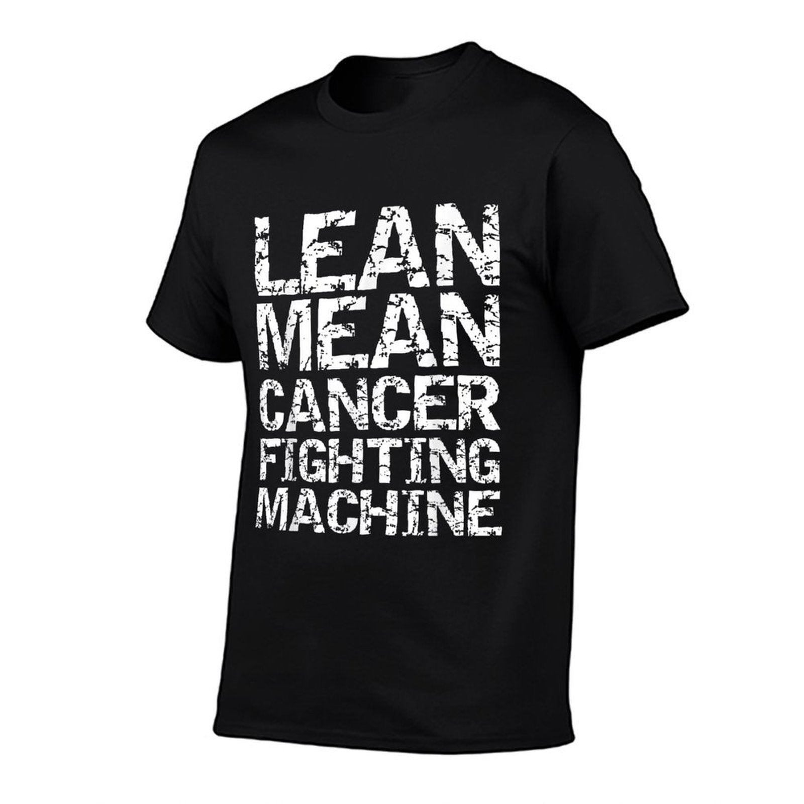 Support Cancer Awarenesss Design Studio Funny Treatment Gift Quote Lean Mean Cancer Fighting Machine  Oversized Silhouette T-Shirt