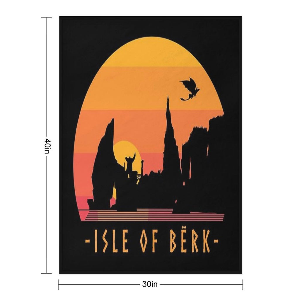 Isle of Berk ✅ Sustainable Throw Blanket