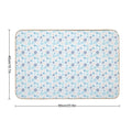 Abstract Circle Pattern - Blue And Grey  Dirt-Trapping Bath Mat