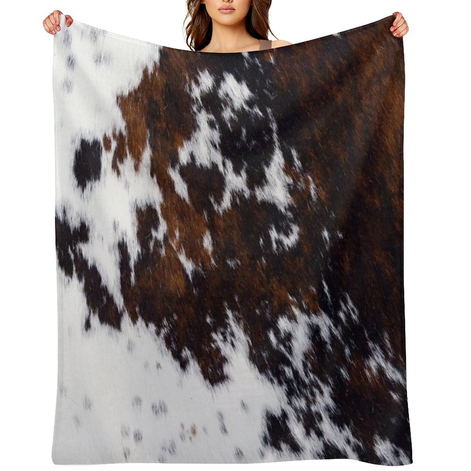 Wanderlust Cow Art Quick-dry Throw Blanket