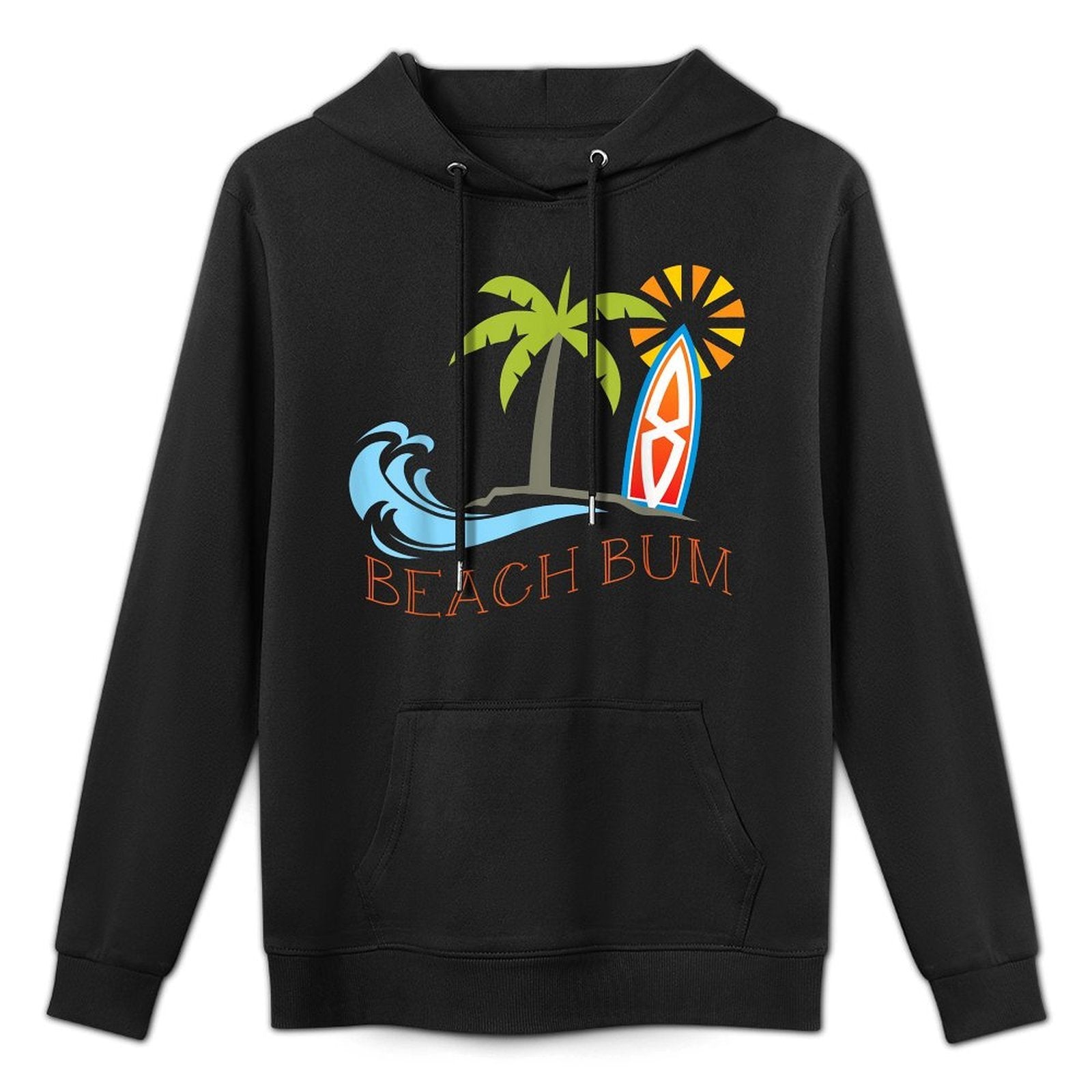 Beach Bum Surfboard Waves Tan Water Ocean Sea Nautical Layering Staple Hoodie