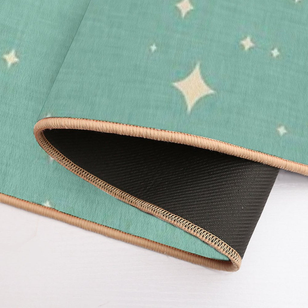 Starburst Light Blue  Eco-Friendly Bath Mat