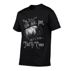 Do Not Pet The Fluffy Cows - Bison Buffalo Lover Wildlife  Rolled Sleeves T-Shirt