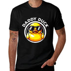 Daddy Duck Dad I Love Ducks Family Lover Funny Rubber Duck  Soft T-Shirt