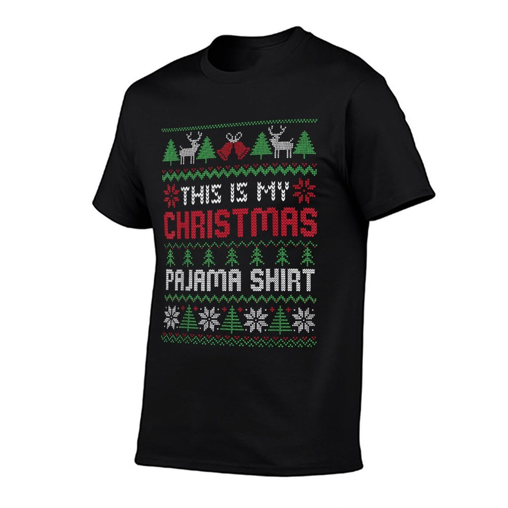This Is My Christmas Pajama Lights Family Matching Kid  Summer-ready Fabric T-Shirt