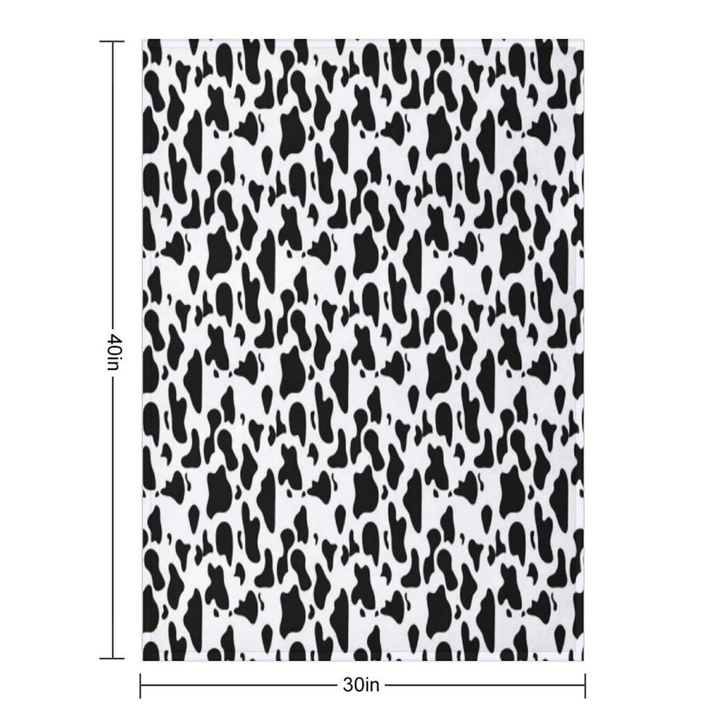 Cow Print Versatility Throw Blanket