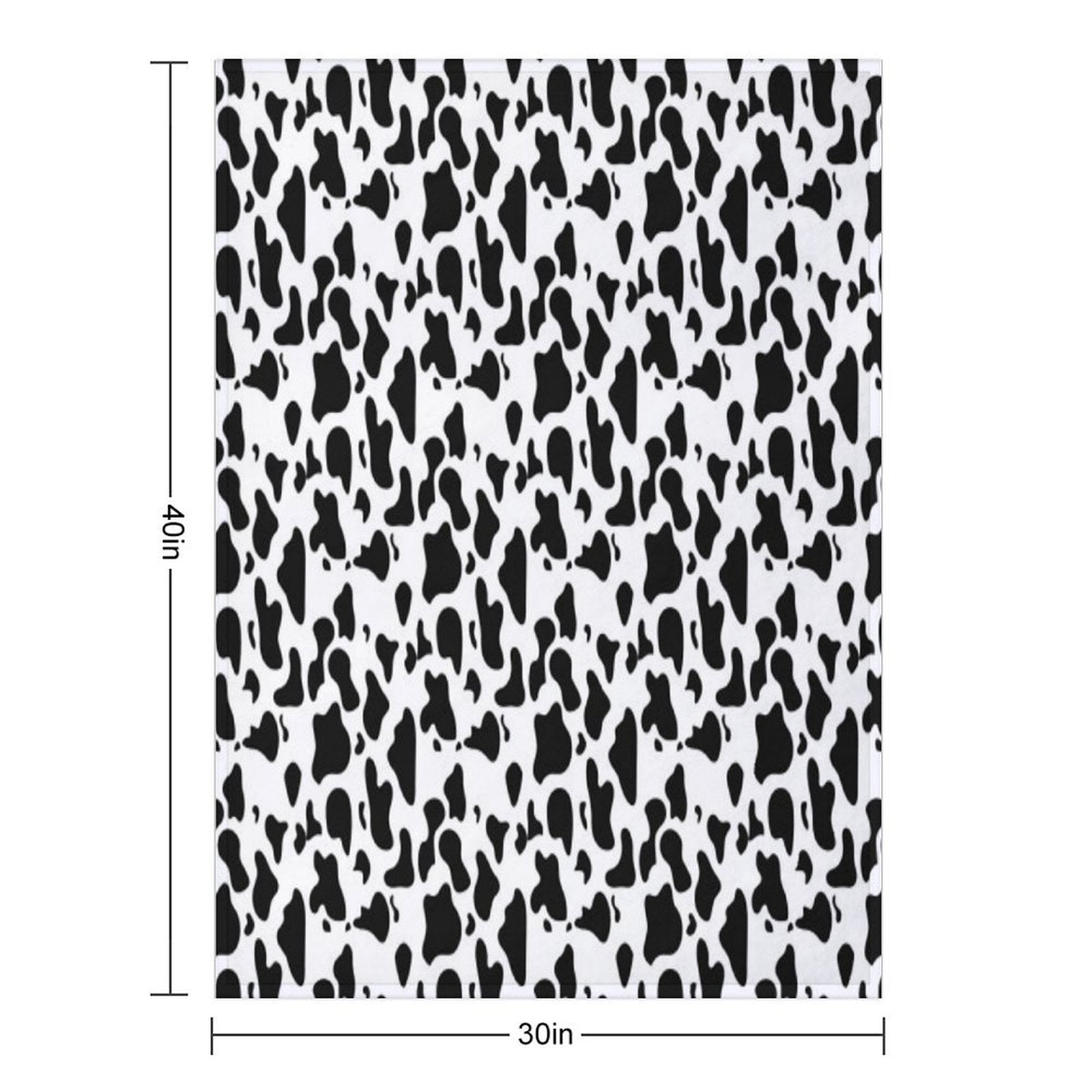 Cow Print Versatility Throw Blanket