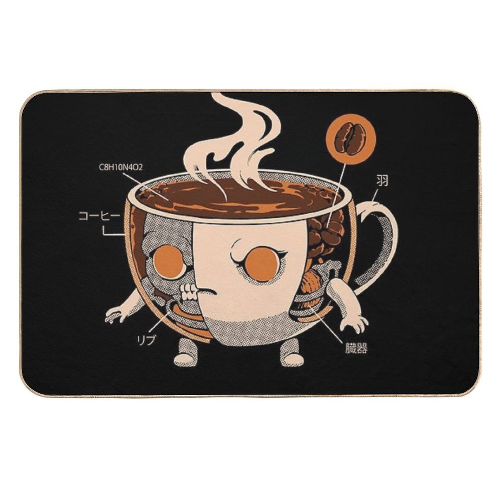 Coffeezilla X-ray  Rapid-Drying Bath Mat