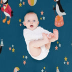 A Circus of Puffins Multi-functional Throw Blanket