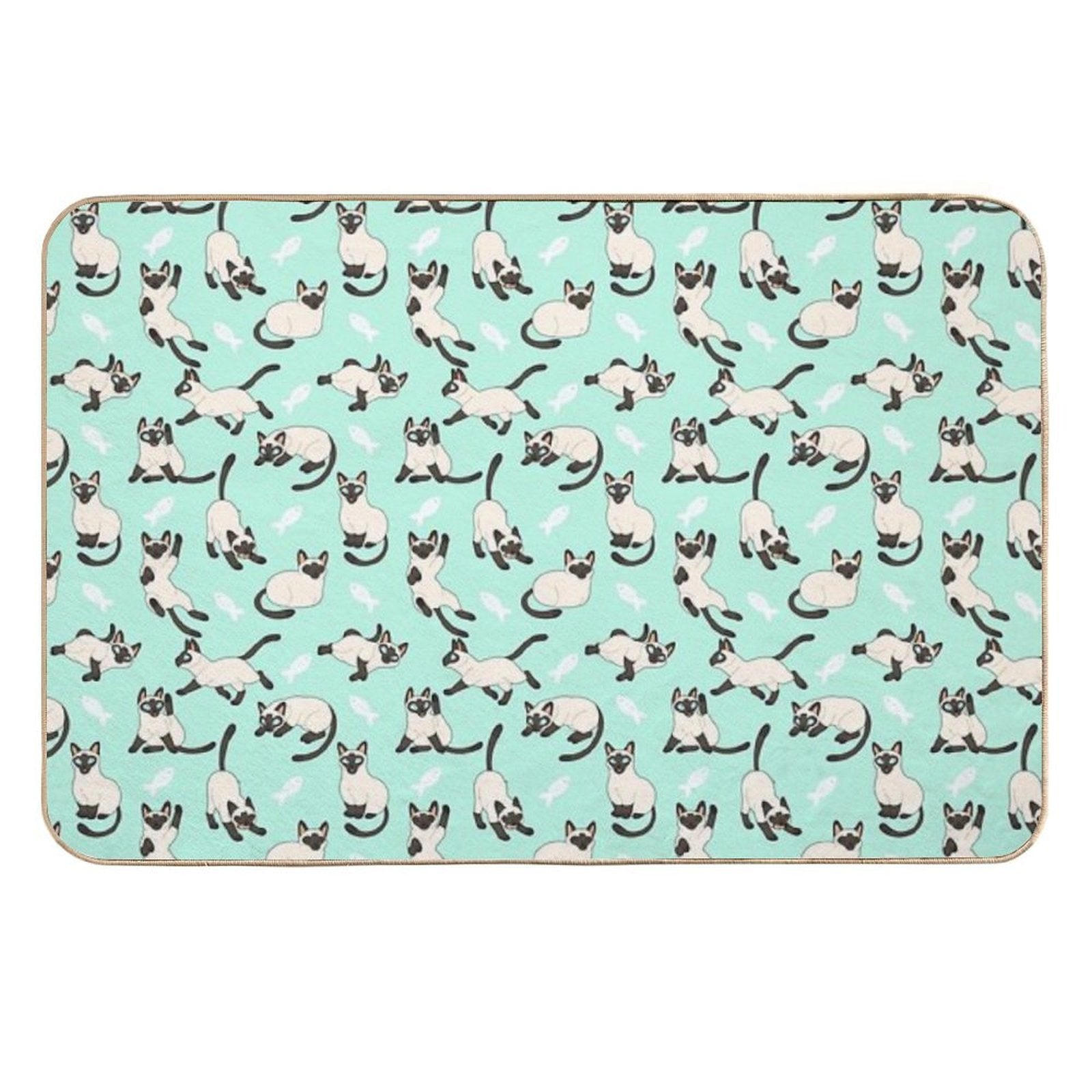 Siamese Cats  Pet-Safe Bath Mat