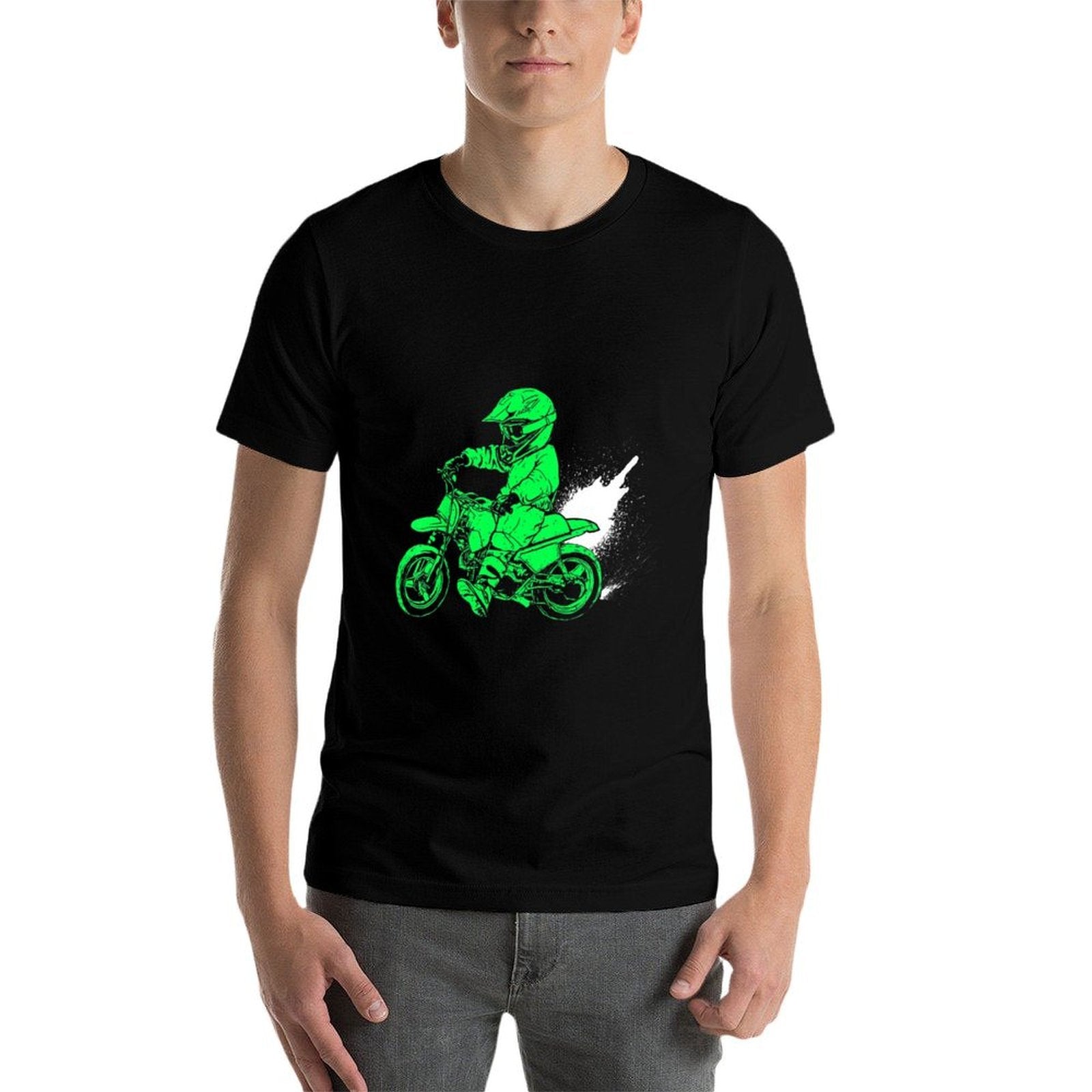Kids Funny Youth Dirt Bike Boyss Dirtbike Motocross Racing  Slim-fit Cut T-Shirt