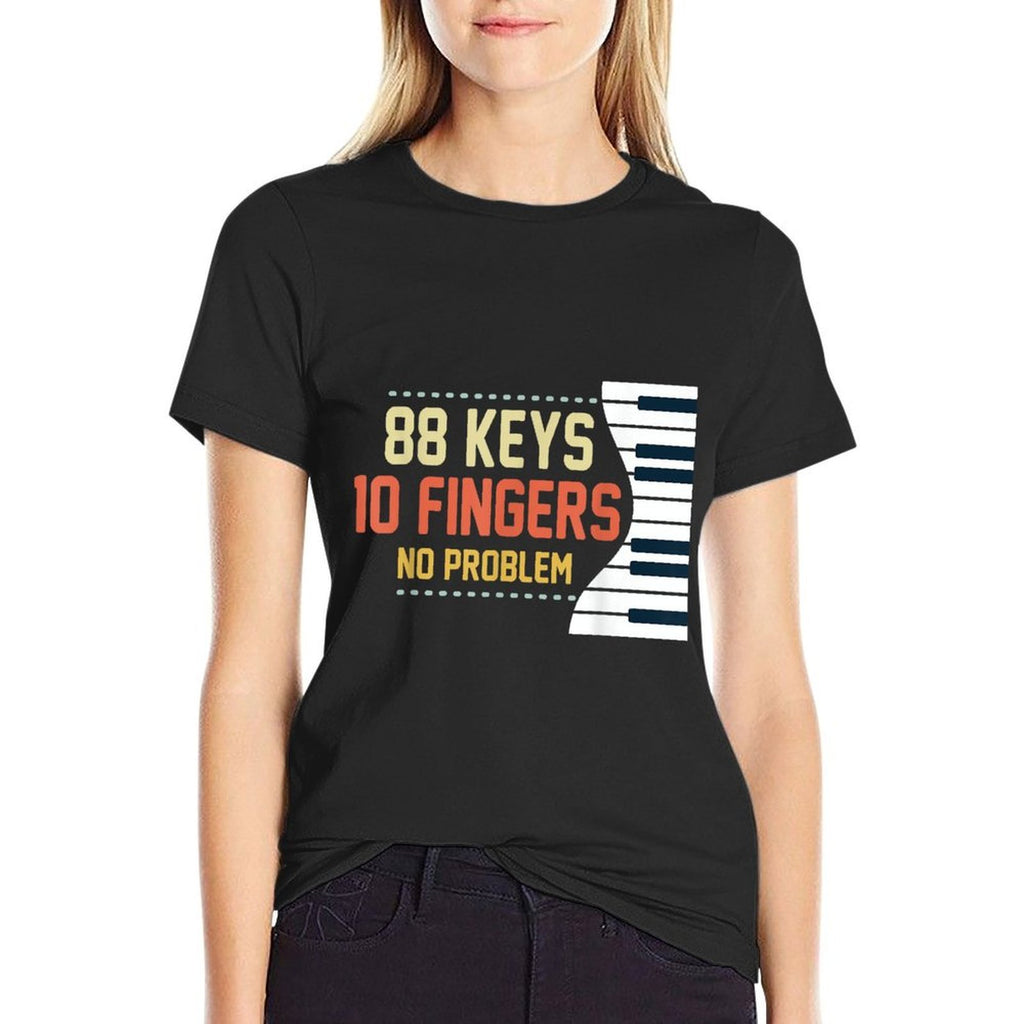 Kids Piano Keys Funny Musician Music 88 Keys Gift  Moisture-wicking T-Shirt