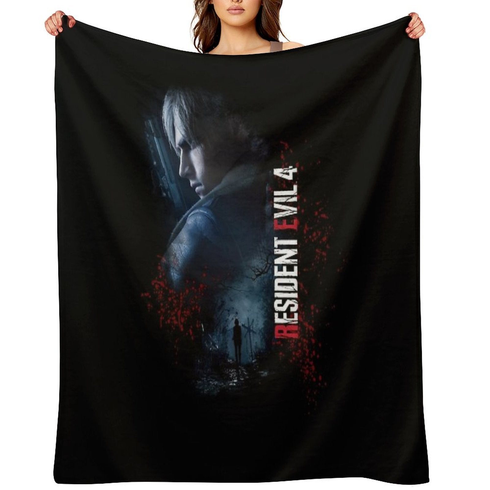 Leon Kennedy RE4make Design 2 Wrinkle-free Throw Blanket