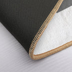 Grey And White Heart  Absorbent Bath Mat