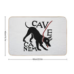 Cave Canem (Beware of Dog) - 2nd Version  Toxin-Free Bath Mat