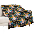 Funny Only Judy Can Judge Me Retro Vintage Sustainable Throw Blanket