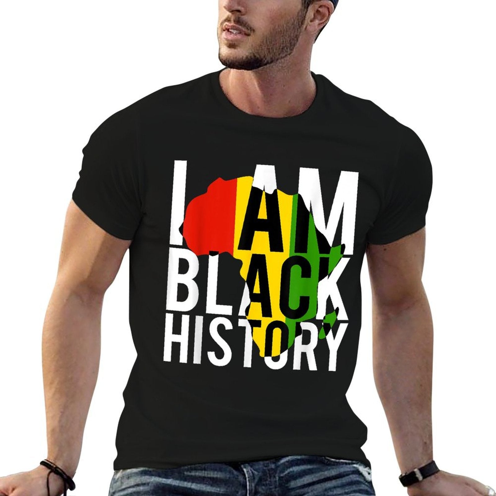 I Am Black History - Black History Month  Pride Gift  High-quality Stitching T-Shirt