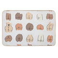 Nice Bum Body Positive Colorful  Eco-Friendly Bath Mat