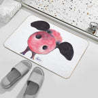NOSEY PIG ' CLARENCE ' By Shirley MacArthur Durable Bath Mat