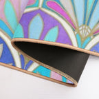 Glamorous Twenties Art Deco Pastel Pattern  High-Traffic Bath Mat