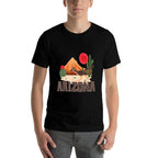 Arizona Roadrunner Retro Boho Desert Cactus  High-quality Stitching T-Shirt