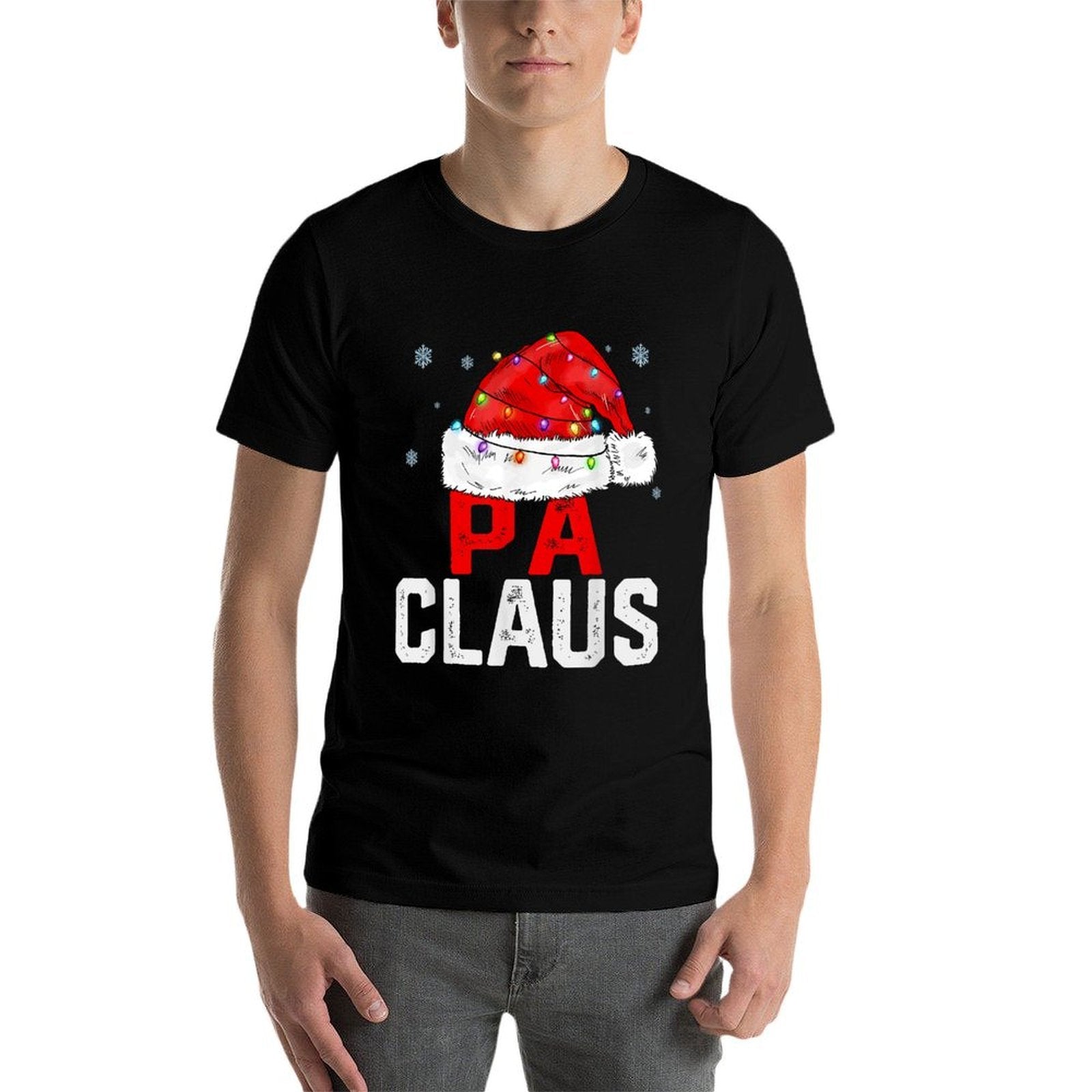 PA Claus Funny Xmas Family Matching Grandpa Christmas  Durable T-Shirt