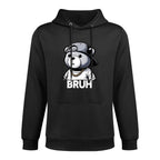Bruh Meme Hip Hop Teddy Bear Funny Boysns Mensnager Layering Staple Hoodie