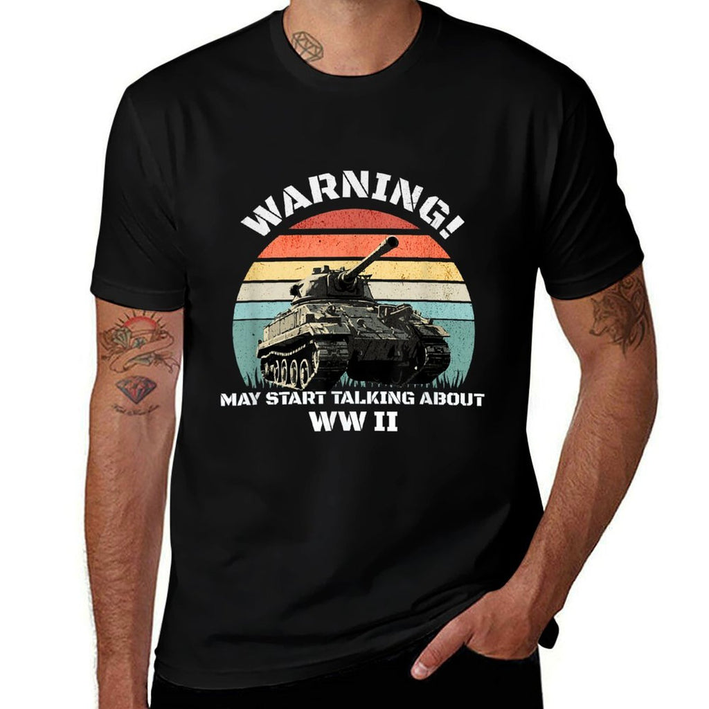 Warning! May Start Talking About World War 2 WWII  Breathable T-Shirt
